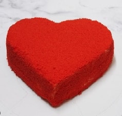 6-9 Kişilik Kırmızı Kalp Özel Yapım Kutlama Pastası