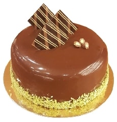 Katıksız 6–9 Kişilik Çikolatalı Yaş Pasta