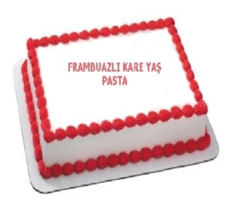 Lezzetli Frambuaz Aromalı 60 Kişilik Yaş Pasta