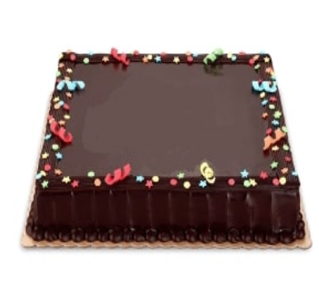 Özel Yapım 80 Kişilik Düz Sade Çikolatalı Pasta